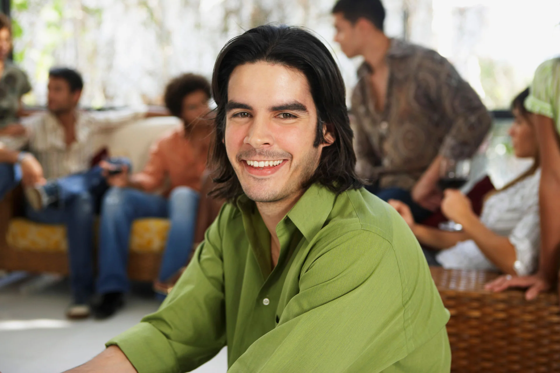 smiling addiction treatment patient looking at the camera