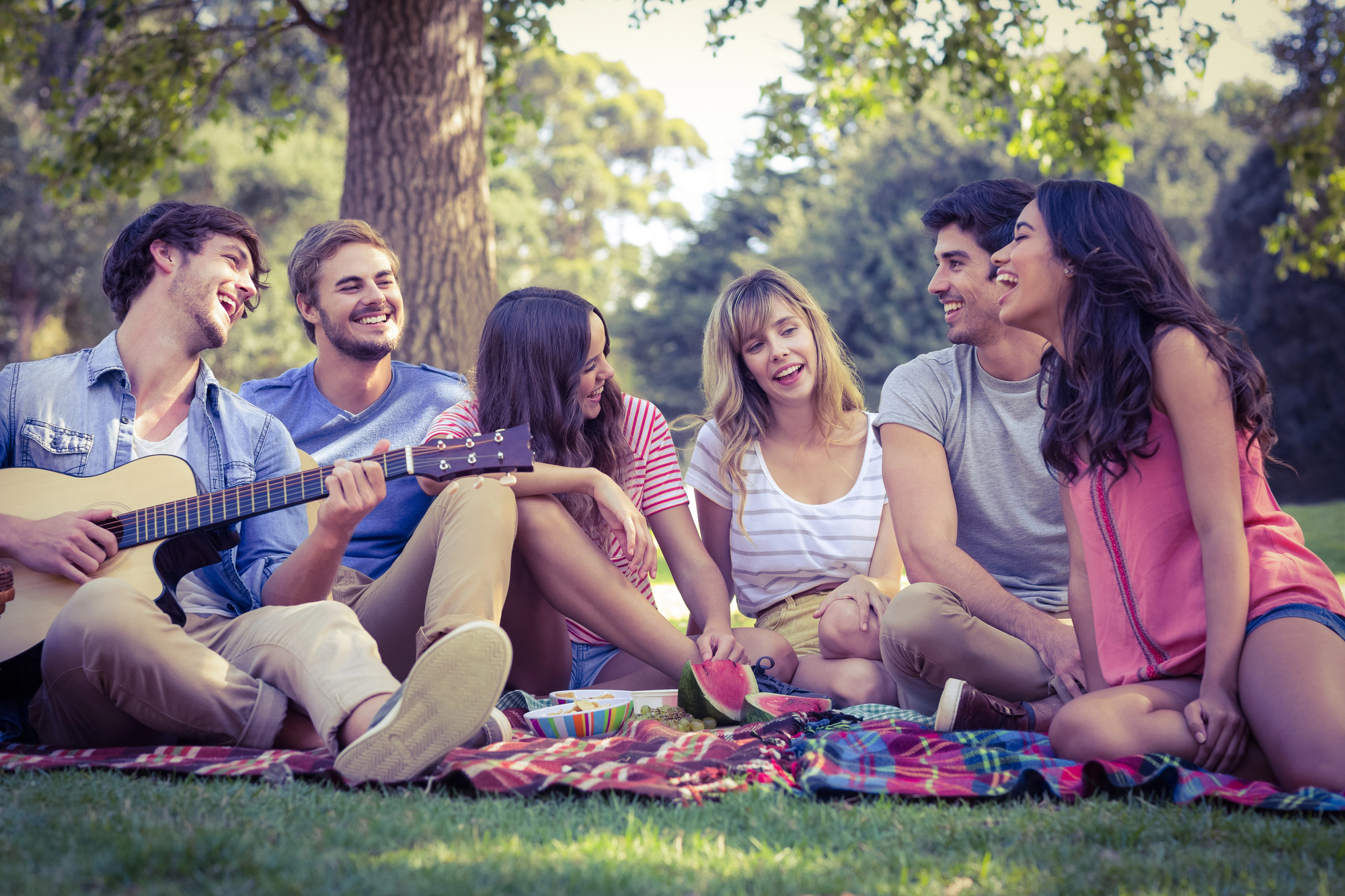 Group music therapy session at Big Sky Treatment as part of the experiential therapy program