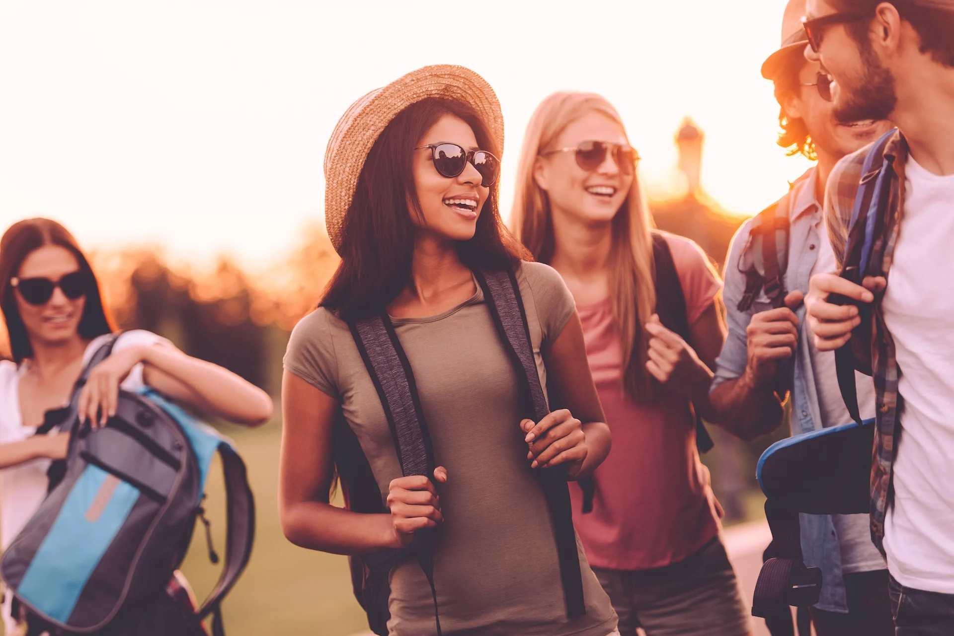 group of friends hiking together, enjoying nature as a bonding activity, as part of fentanyl addiction treatment support