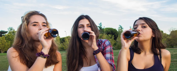 boredom & risky behavior in teens, including three girls underage drinking