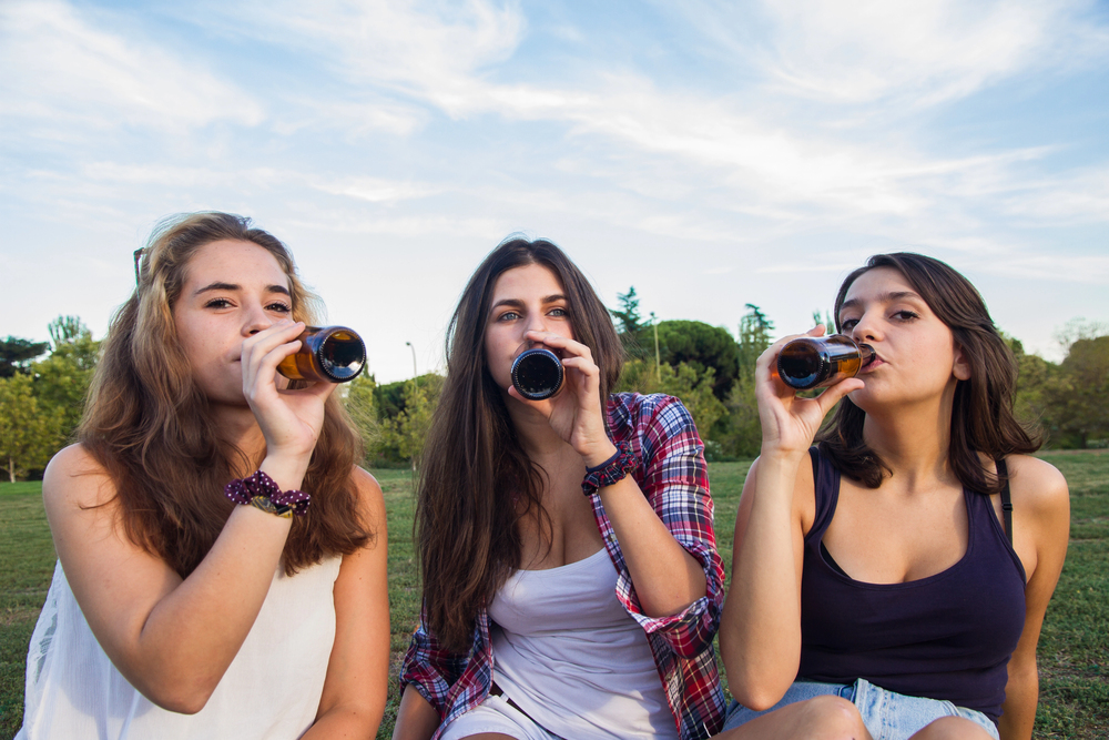 boredom & risky behavior in teens, including three girls underage drinking